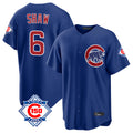 Chicago Cubs #6 Matt Shaw Player Royal CONTON 150th Anniversary Home Game Stitched Jerseys