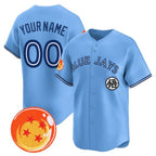 Custom Toronto Blue Jays x Dragon Ball Blue CONTON Vapor Premier Limited Jersey - All Stitched