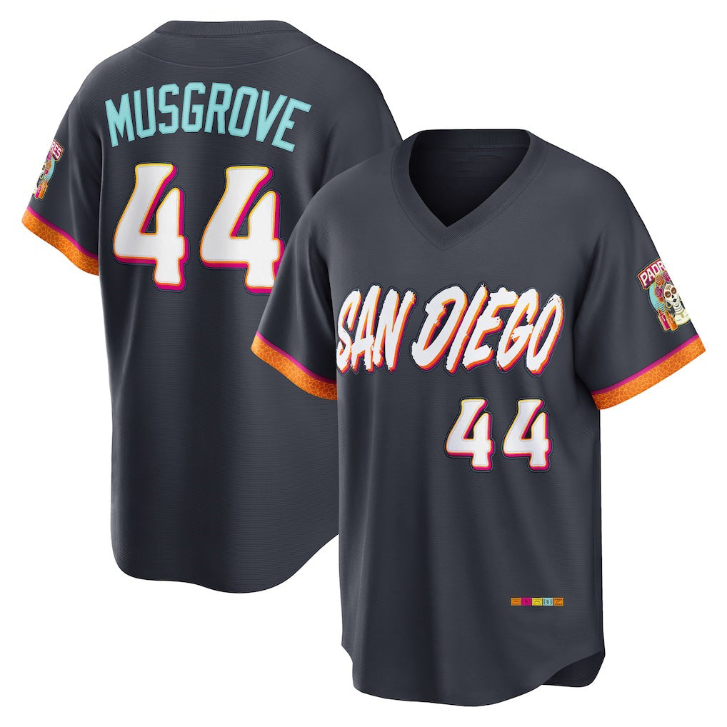 San Diego Padres #44 Joe Musgrove Obsidian CONTON 2026 City Connect Stadium Jersey