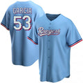 Texas Rangers #53 Adolis Garcia Light Blue CONTON Cool Base Stitched Jersey