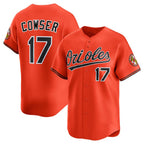 Baltimore Orioles #17 Colton Cowser Orange CONTON 2025 2nd Alternate Limited Stitched Jersey