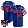 Custom San Diego Padres America 250 Edition Vapor Premier Limited Royal CONTON Stitched Jerseys