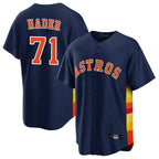 Houston Astros #71 Josh Hader Player Navy CONTON Home Game Stitched Jerseys