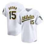 Oakland Athletics #15 Seth Brown White CONTON Home Limited Stitched Jersey