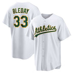 Oakland Athletics #33 JJ Bleday White CONTON Home Replica Jersey