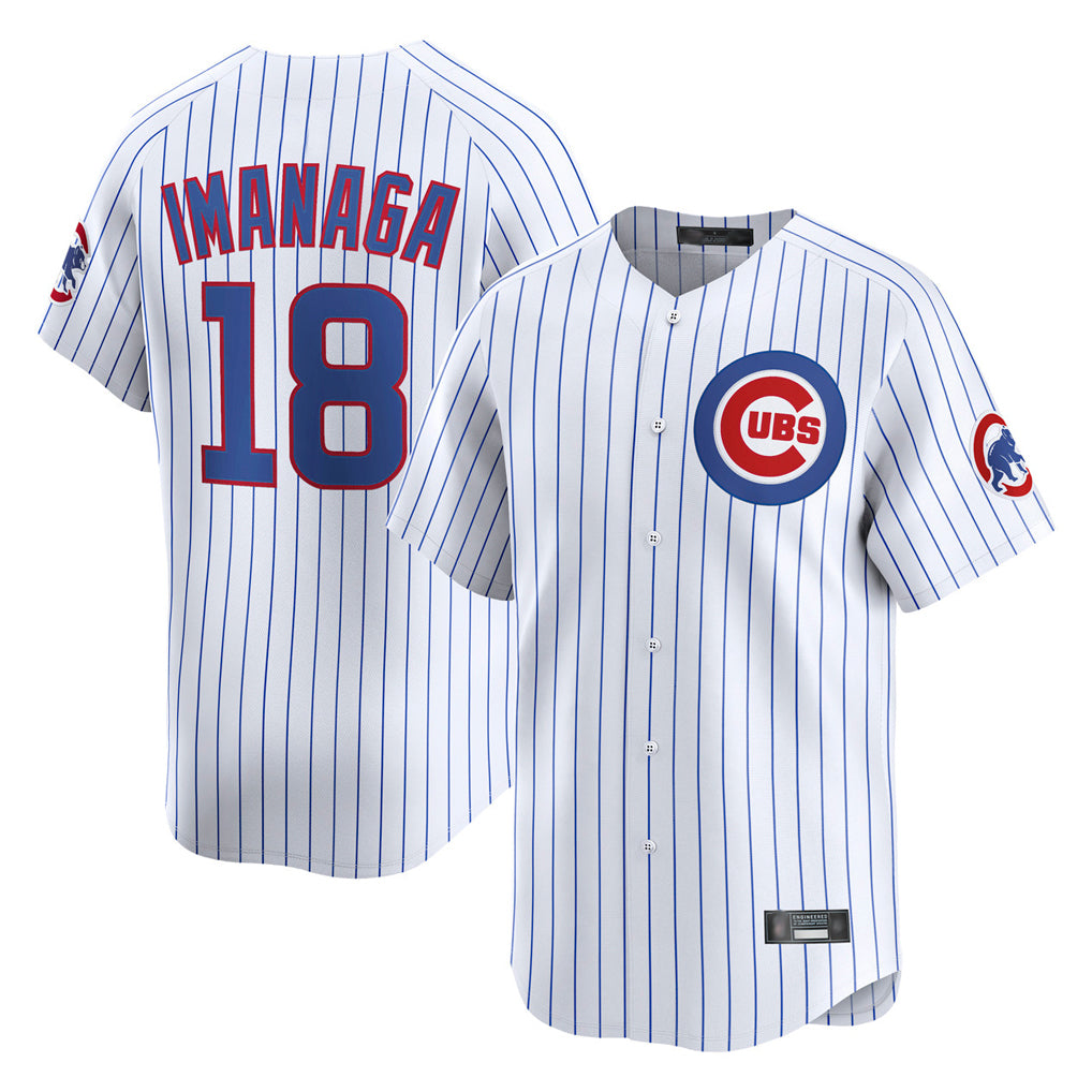 Chicago Cubs #18 Shota Imanaga Player White CONTON Limited Home Game Stitched Jerseys