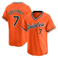 Baltimore Orioles #7 Jackson Holliday Player Orange CONTON T-shirt Limited Home Game Stitched Jerseys