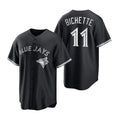 Toronto Blue Jays #11 Bo Bichette Black CONTON Stitched Cool Base Jersey