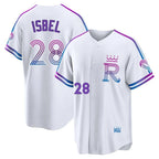 Kansas City Royals #28 Kyle Isbel Player White CONTON 2026 City Connect Limited Home Stitched Jerseys