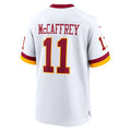 W.Commanders #11 Luke McCaffrey White CONTON Game Jersey