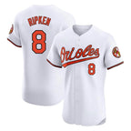 Baltimore Orioles #8 Cal Ripken Player White CONTON Limited Elite Home Game Stitched Jerseys
