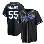 Kansas City Royals #55 Cole Ragans Player Black CONTON Carbon Fashion Home Game Stitched Jerseys