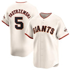 San Francisco Giants #5 Mike Yastrzemski Cream CONTON Cool Base Stitched Jersey