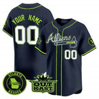 Custom Atlanta Braves Atliens Vapor Premier Limited Jersey ¨C All Stitched-Navy CONTON