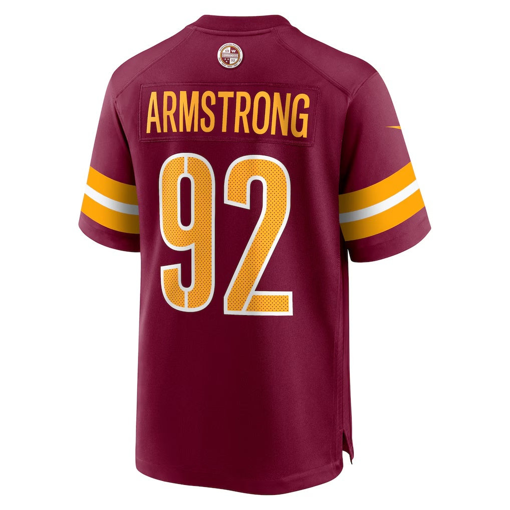 W.Commanders #92 Dorance Armstrong Burgundy CONTON Game Jersey