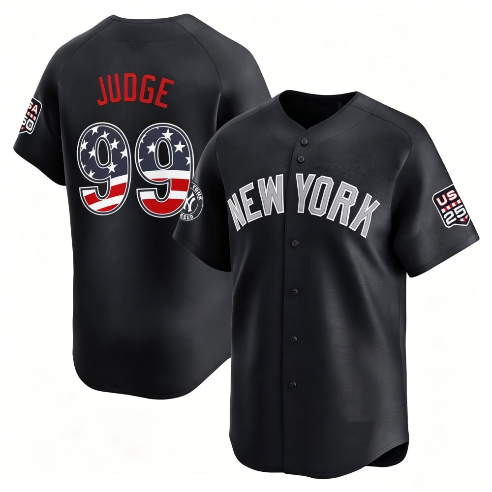 New York Yankees #99 Aaron Judge Navy CONTON USA 250 Fourth of July Limited Stitched Jersey
