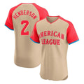 Baltimore Orioles #2 Gunnar Henderson Player Cream CONTON American League All-Star Limited Elite Home Game Stitched Jerseys