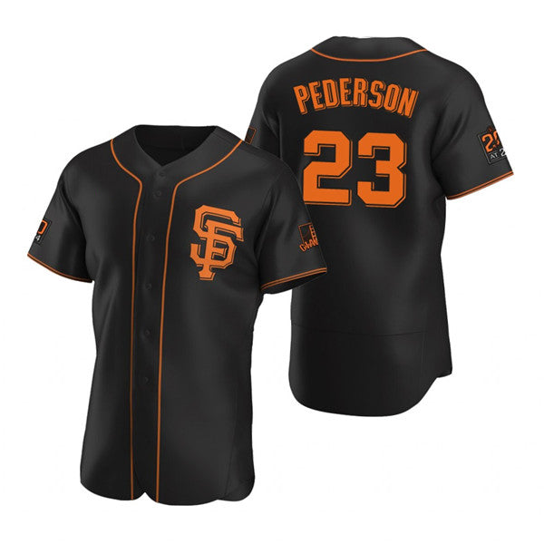 San Francisco Giants #23 Joc Pederson Black CONTON Flex Base Stitched Jersey