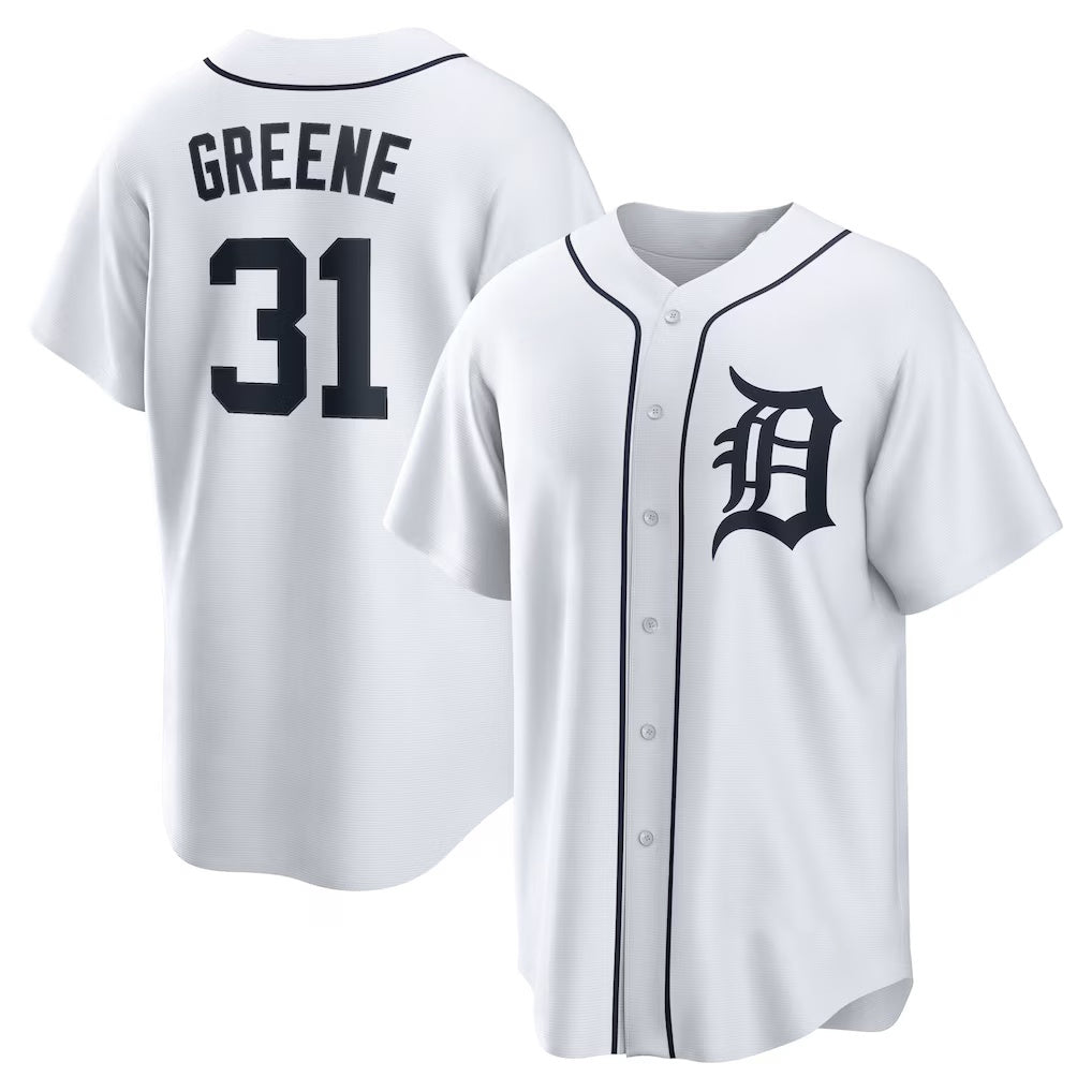 Detroit Tigers #31 Riley Greene White CONTON Replica Player Jersey