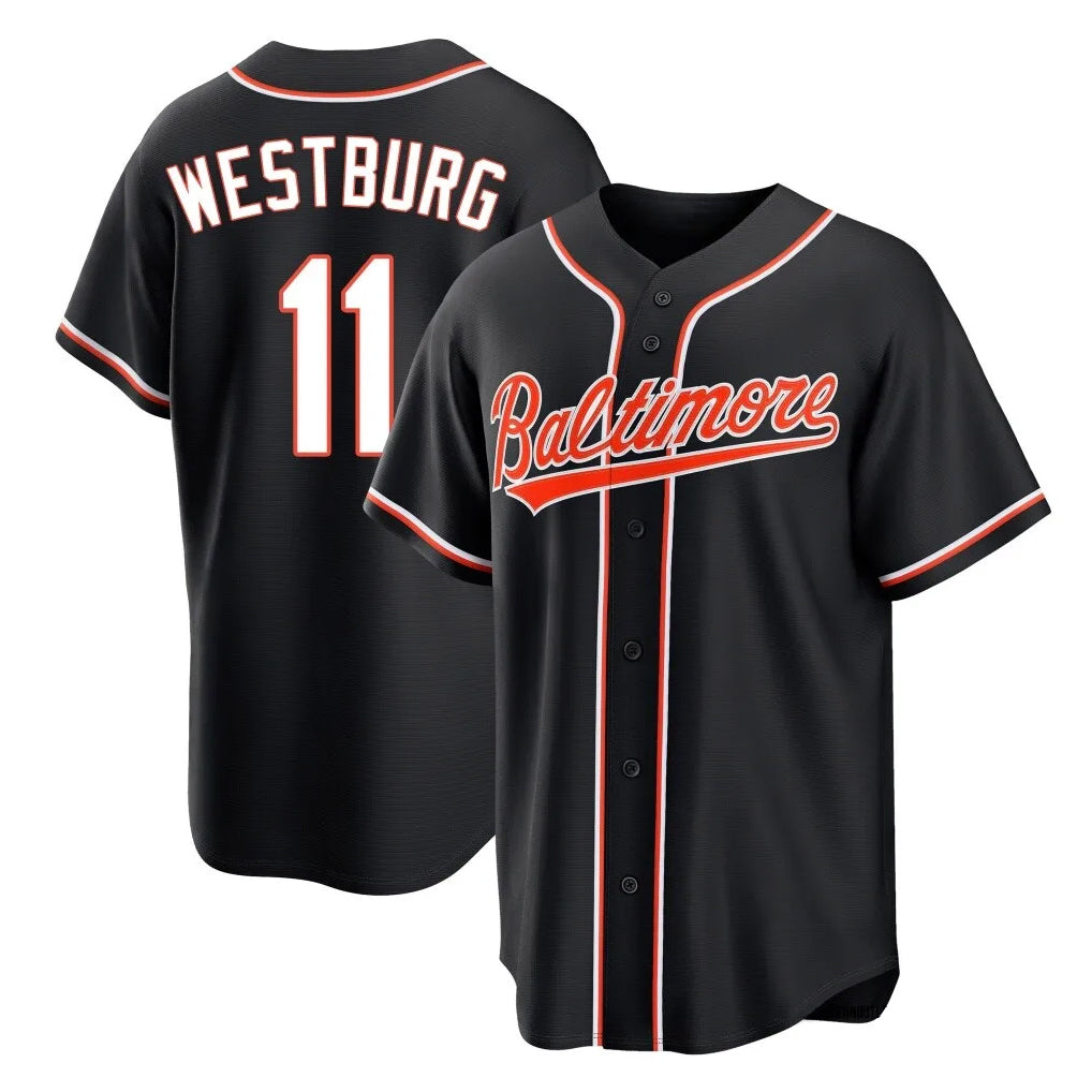 Baltimore Orioles #11 Jordan Westburg Player Black CONTON Out Home Game Stitched Jerseys