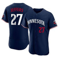 Minnesota Twins #27 Ryan Jeffers Player Navy CONTONReplica Home Limited Elite Stitched Jerseys