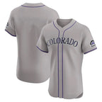 Colorado Rockies Blank Player Gray CONTON Limited Elite Home Stitched Jerseys