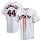 Houston Astros #44 Yordan ¨¢lvarez White CONTON Home Replica Player Jersey