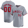 Custom Los Angeles Angels Active Player Gray CONTON Away Limited Stitched Jersey