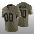 Custom A.Cardinals ACTIVE PLAYER 2022 Olive CONTON Salute To Service Limited Stitched Jersey