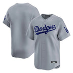 Los Angeles Dodgers Blank Player Gray CONTON Limited Home Stitched Jerseys
