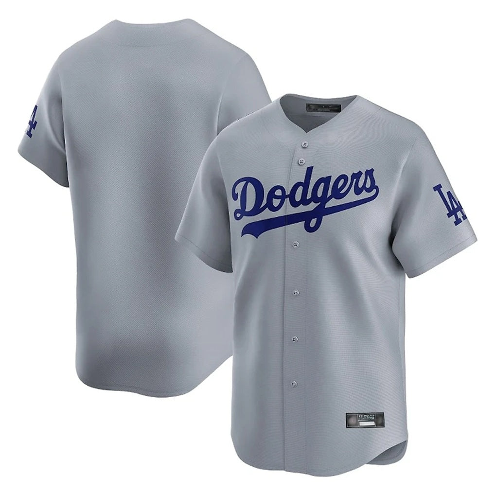 Los Angeles Dodgers Blank Player Gray CONTON Limited Home Stitched Jerseys