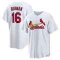 St. Louis Cardinals #16 Nolan Gorman White CONTON Home Replica Jersey