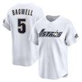 Houston Astros #5 Jeff Bagwell White CONTON Throwback Cooperstown Collection Limited Jersey