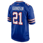 B.Bills #21 Davison Igbinosun Royal CONTON Team Game Jersey