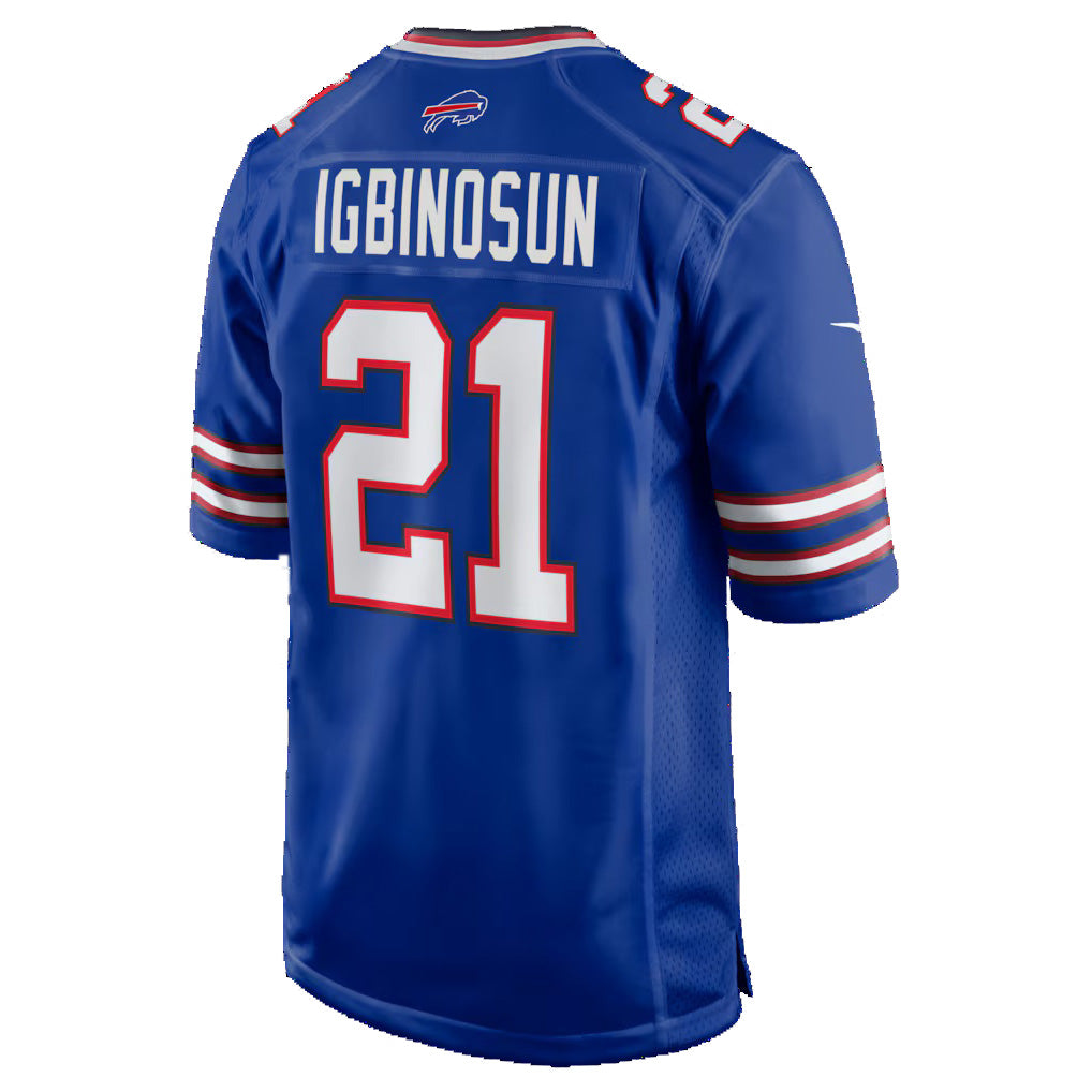 B.Bills #21 Davison Igbinosun Royal CONTON Team Game Jersey