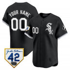 Custom Chicago White Sox 2024 Jackie Robinson Patch Vapor Premier Limited Jersey ¨C Black CONTON