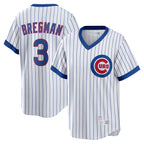 Chicago Cubs #3 Alex Bregman Player White CONTON T-shirt Cooperstown Collection Limited Stitched Jerseys