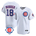 Chicago Cubs #18 Shota Imanaga Player White CONTON 150th Anniversary Limited Home Game Stitched Jerseys