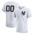 Custom New York Yankees White CONTON Home Elite Jersey