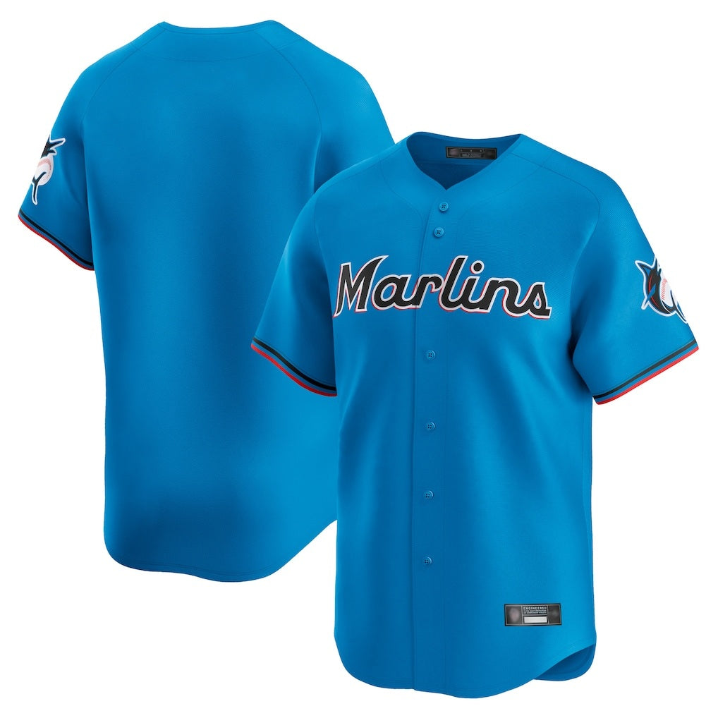 Miami Marlins Blank Player Blue CONTON Home Limited Stitched Jerseys