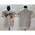 Houston Astros Blank Cream CONTON Cactus Jack Cool Base Jersey