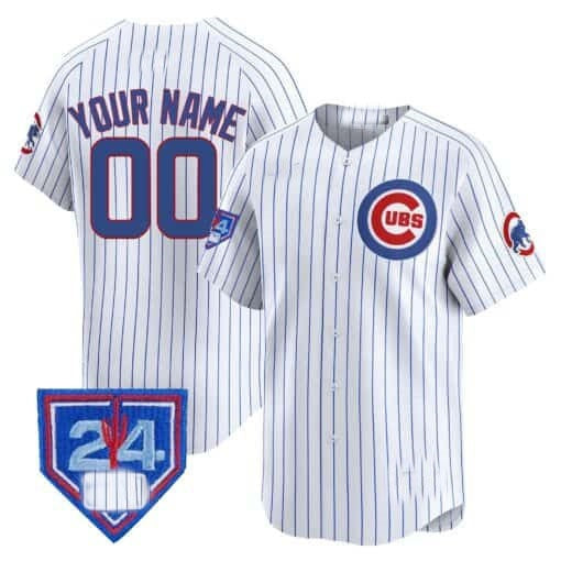 Custom Chicago Cubs 2024 Spring Training Patch Vapor Premier Limited Jersey V2 ¨C White Alternate CONTON