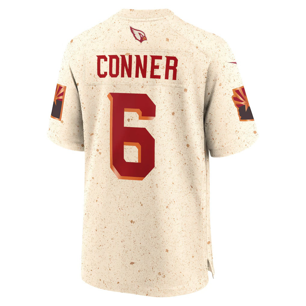 A.Cardinals #6 James Conner Natural CONTON 2025 Rivalries Collection Game Jersey