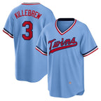 Minnesota Twins #3 Harmon Killebrew Light Blue CONTON Road Cooperstown Collection Player Jersey