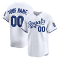 Custom Kansas City Royals CONTON White Home Limited Jersey