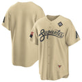 Arizona Diamondbacks Blank Gold CONTON 2023 World Series City Connect Cool Base Stitched Jersey