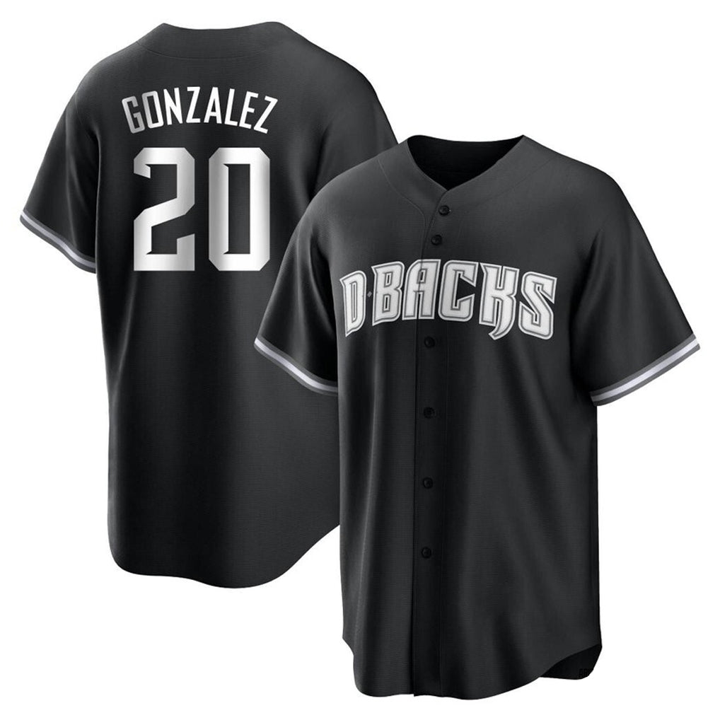 Arizona Diamondbacks #20 Luis Gonzalez Player Black CONTON Game Home Stitched Jerseys