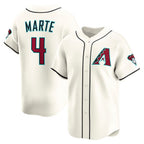 Arizona Diamondbacks #4 Ketel Marte Cream CONTON Home Limited Player Jersey