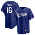 Los Angeles Dodgers #16 Will Smith Player Royal CONTON Game Stitched Jerseys