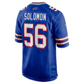 B.Bills #56 Javon Solomon Royal CONTON Game Jersey